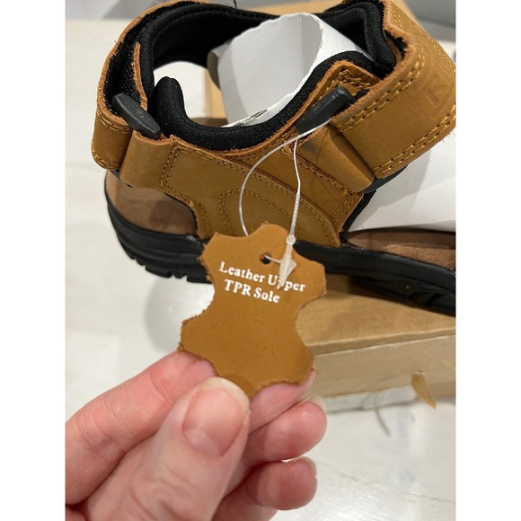 Rim Rock Leather Sandals Mens Comfort Adjustable Straps Size 9 - Picture 4 of 8